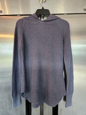 RD Style Womens Sweater Size M Cowl Neck Waffle Knit Long Sleeve Top